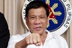Philippine President Duterte Fist