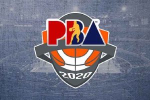 2020 PBA logo over a grayed out basketball court background