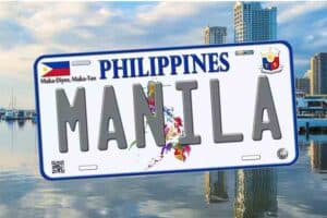 Manila license plate