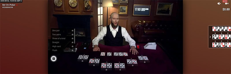 Bet On Poker live